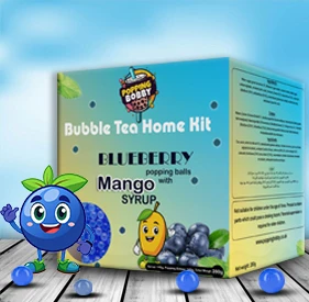 280g pack of Blueberry Popping Balls with Mango Syrup.