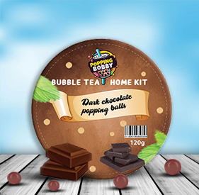 120g pack of Dark Chocolate Popping Balls.